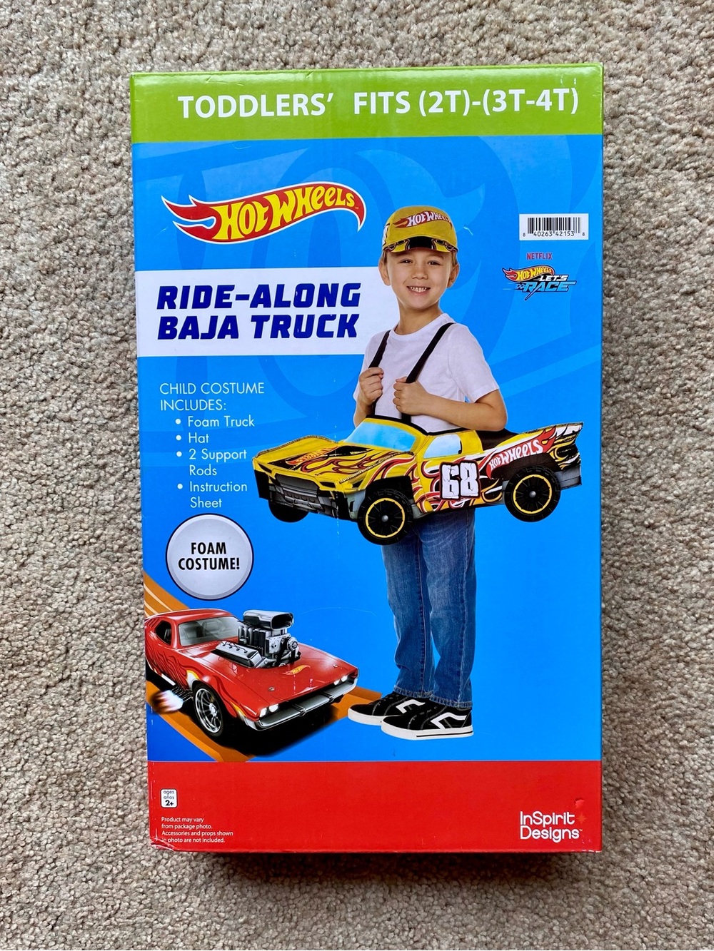 🆕 Hot Wheels Ride Along Baja Truck Costume